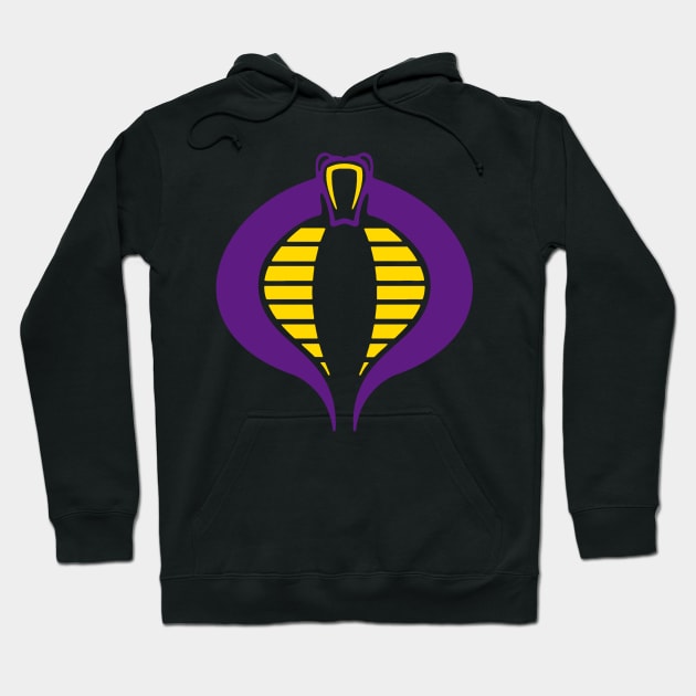 Purple and Gold Cobra Hoodie by Gsweathers